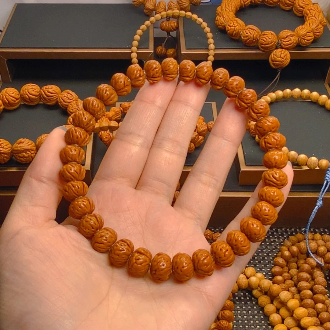 胖***润吊坠桃核秦岭森林11