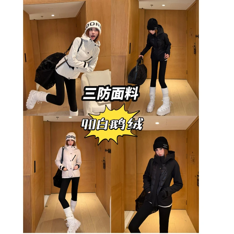 LI婉君【白钻鹅绒服】三防冲锋衣高端优质鹅绒羽绒外套LWJ25D4C3413