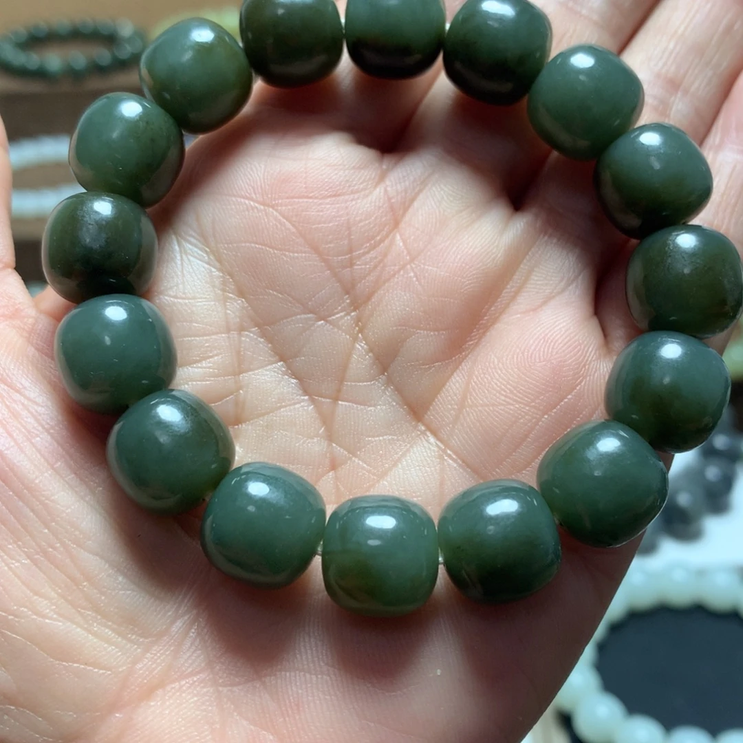 和田玉未镶嵌手链