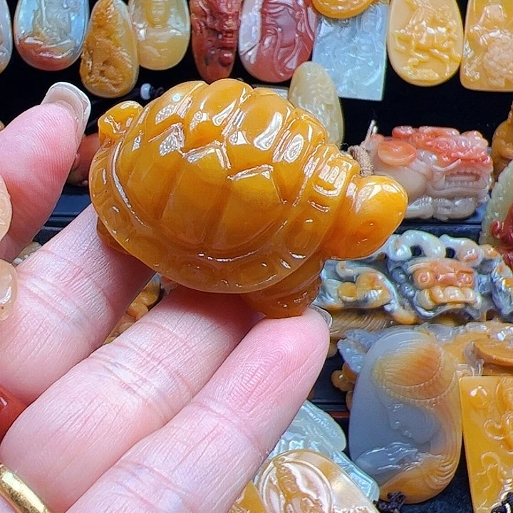 石英质玉（黄龙玉）未镶嵌手链