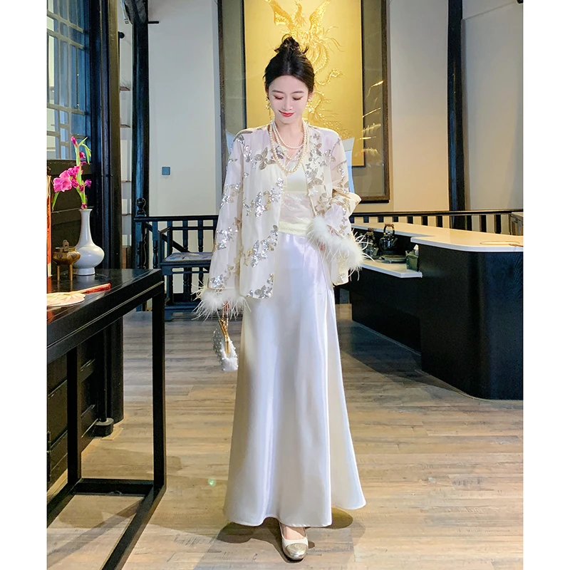 【晨曦专属】【蝶影】新中式薄款上衣刺绣提花设计师2025女装春季外套