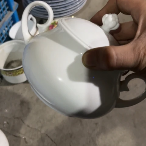 瓷其他大球泥双耳糖罐一个