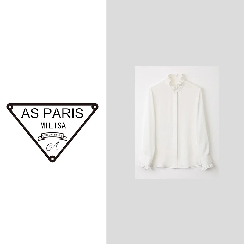 今年超火女装时尚休闲宽松高奢小衫气质法式轻奢简约春夏衬衫7792