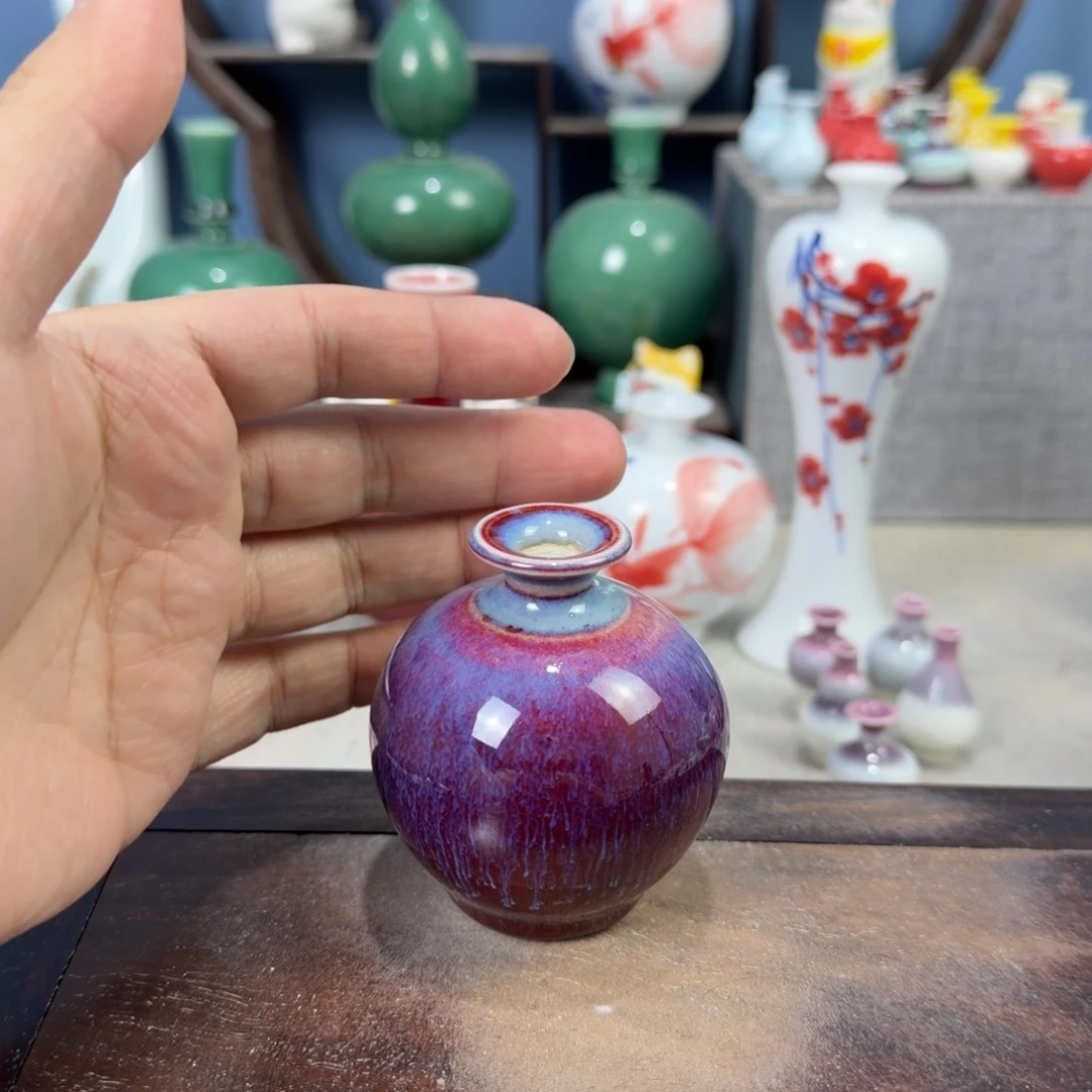 陶瓷手工小花器摆件