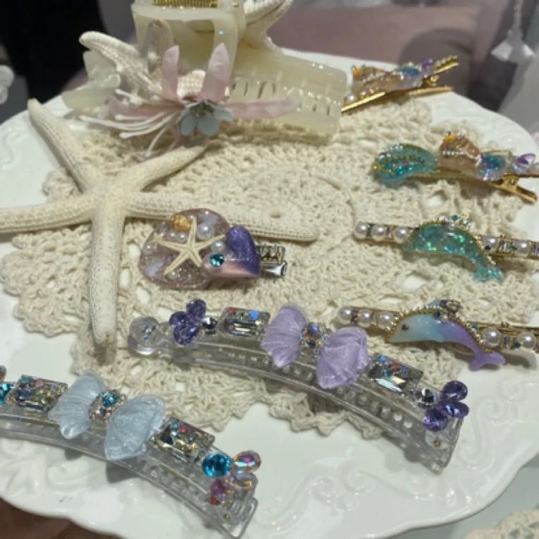 头饰极简风休闲风小众发夹边夹鸭嘴夹抓夹可爱风