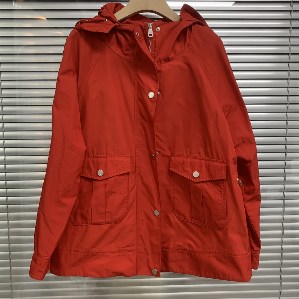 99新 MaxMara 红色宽松版外套/42码/F00314
