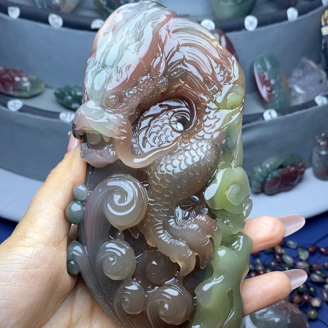 虹***虹玛瑙/玉髓未镶嵌吊坠(不含链)