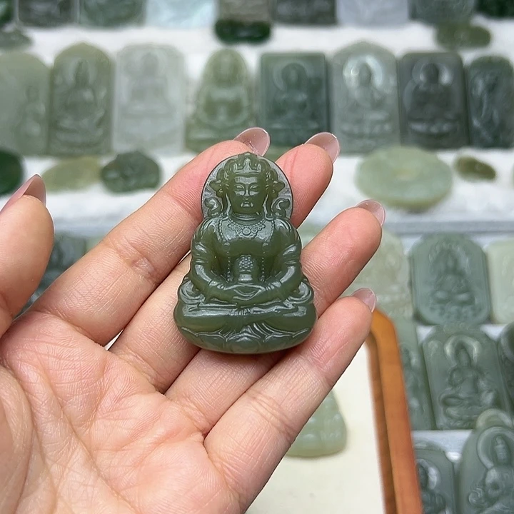 和田玉颈饰未镶嵌珍**生