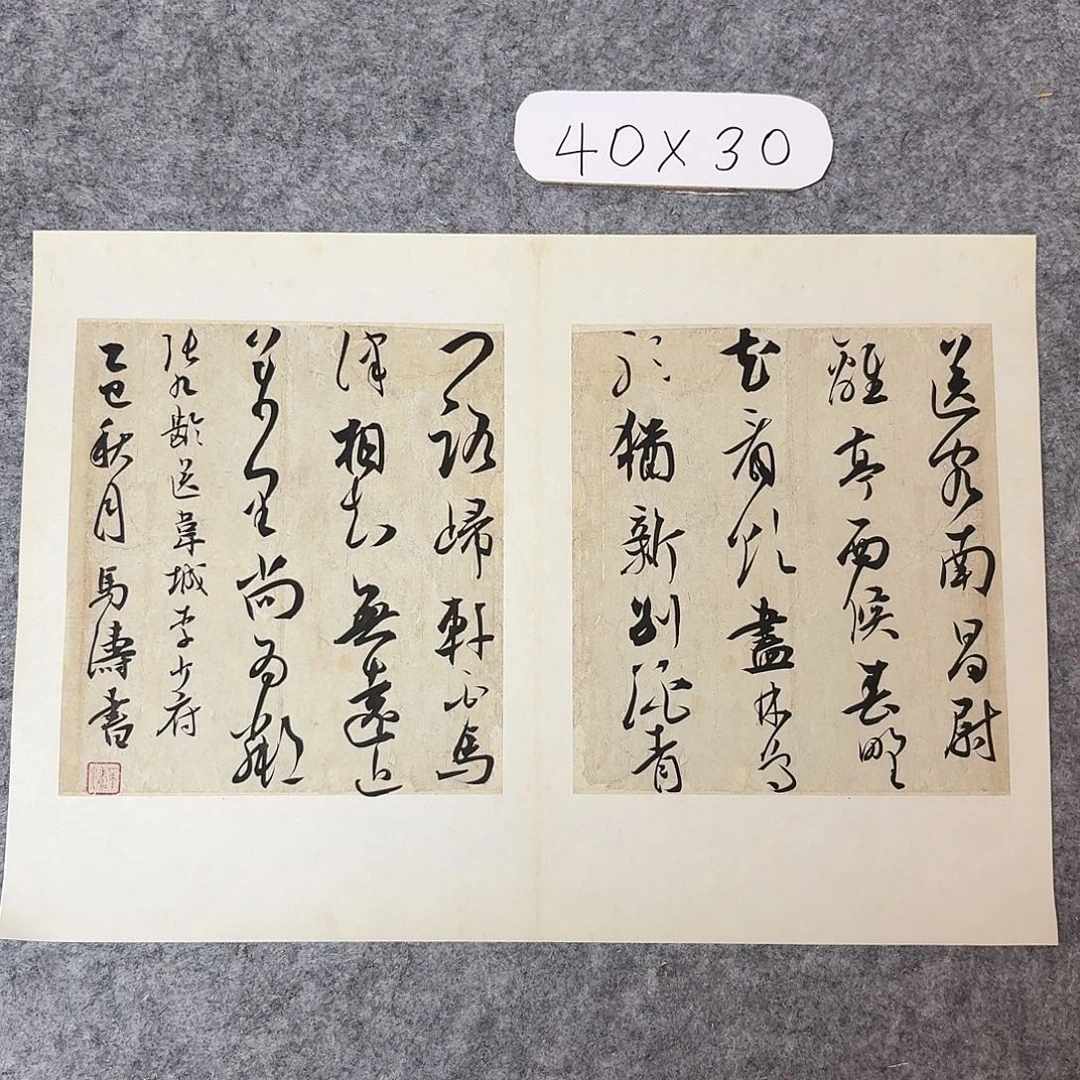 书法中书马涛40×30