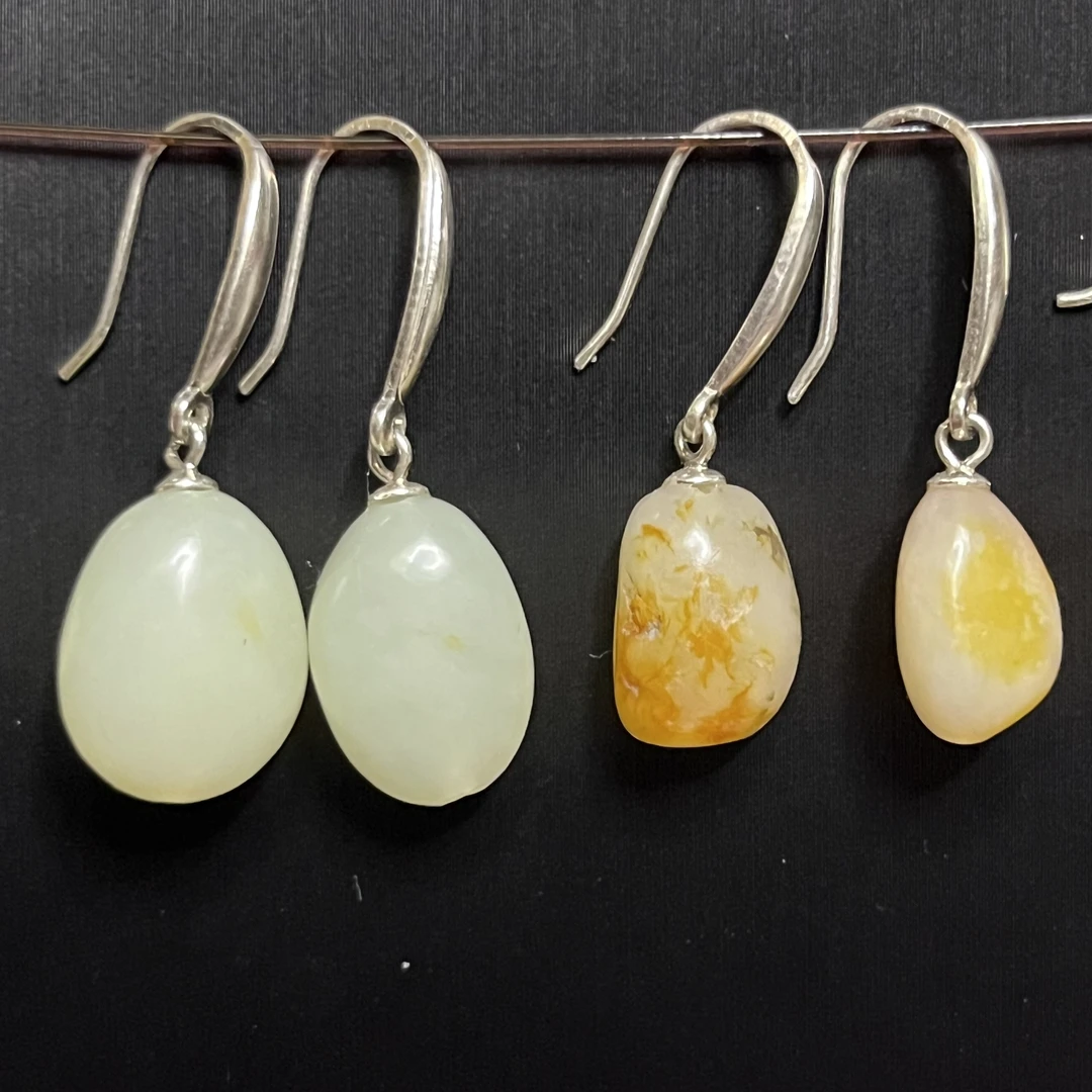 钛钢石英石耳饰 Kaxtaxi kumux halka 耳饰水滴设计镶嵌耳环