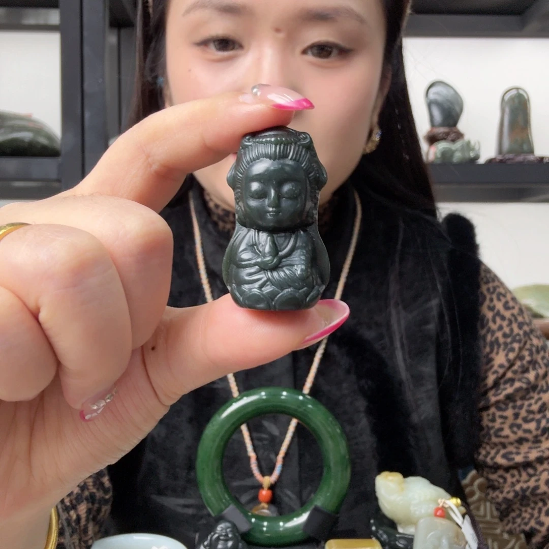 和田玉未镶嵌吊坠(不含链)