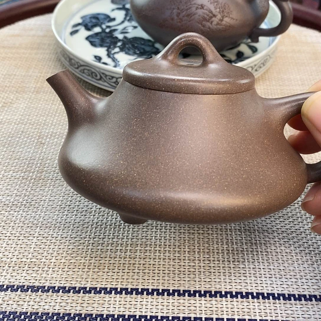 茶壶紫砂黄龙山原矿紫泥制作