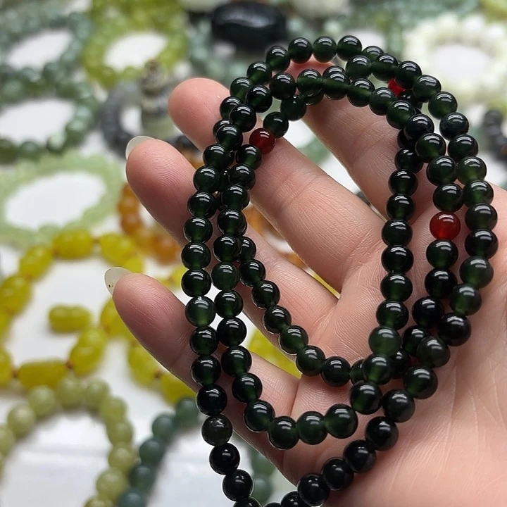 蛇纹石玉未镶嵌手串