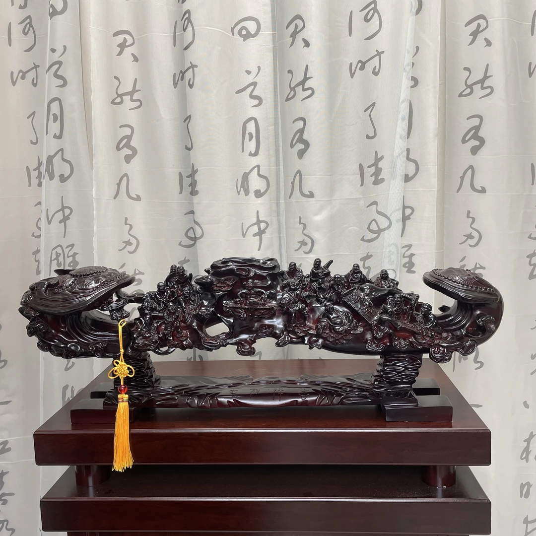 十八罗汉大如意中式玄关摆设书房室内创意摆件