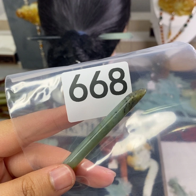 【闪购商品】岫玉发饰未镶嵌暗**阴