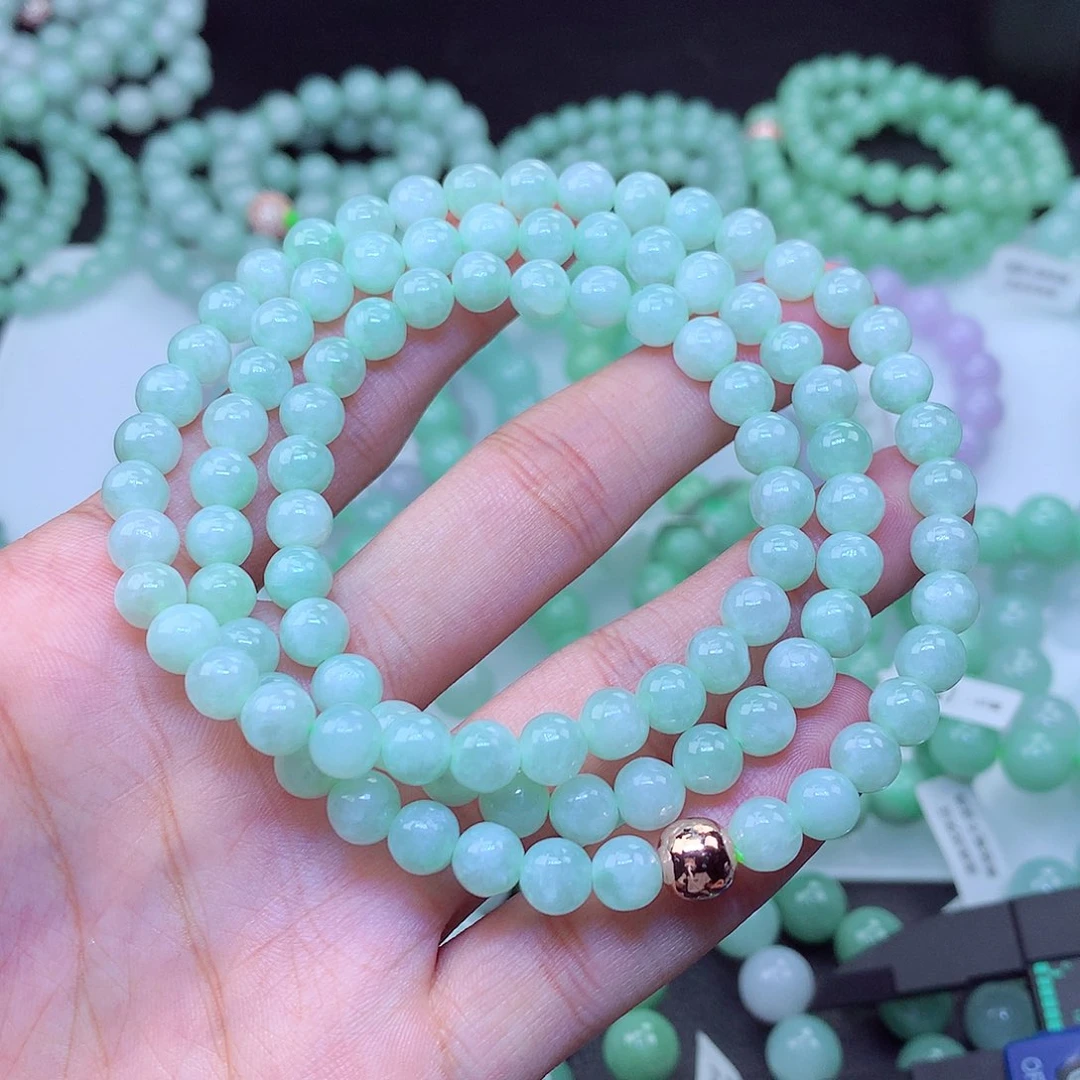 翡翠未镶嵌毛衣链