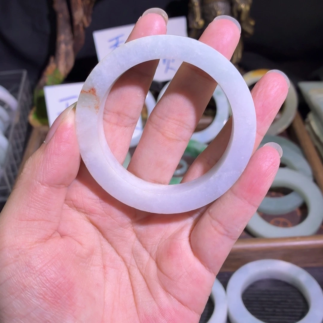定制翡翠未镶嵌翡翠A货毛胚手镯定制