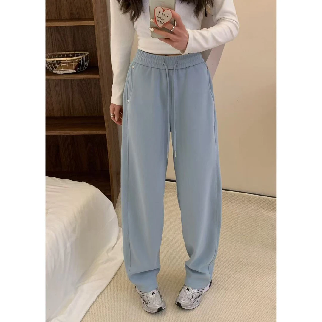 秋款 休闲百搭显瘦铆钉香蕉裤