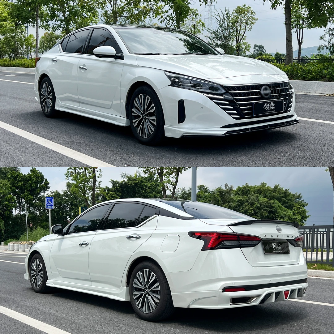 适用于22-25款日产新天籁改装EFG款小包围前后唇侧裙尾翼下铲扰流