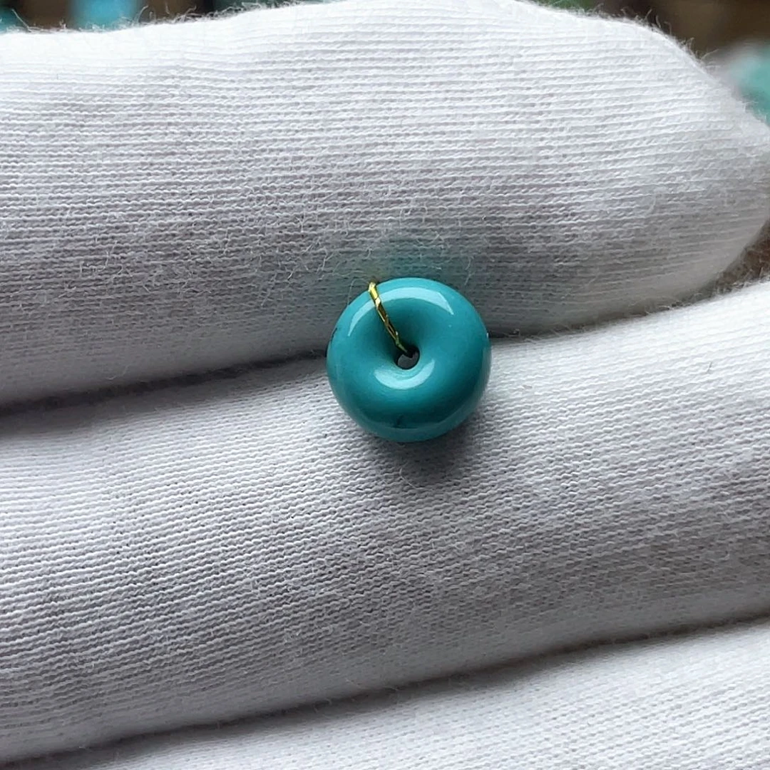 绿松石未镶嵌颈饰云盖面包圈9.3