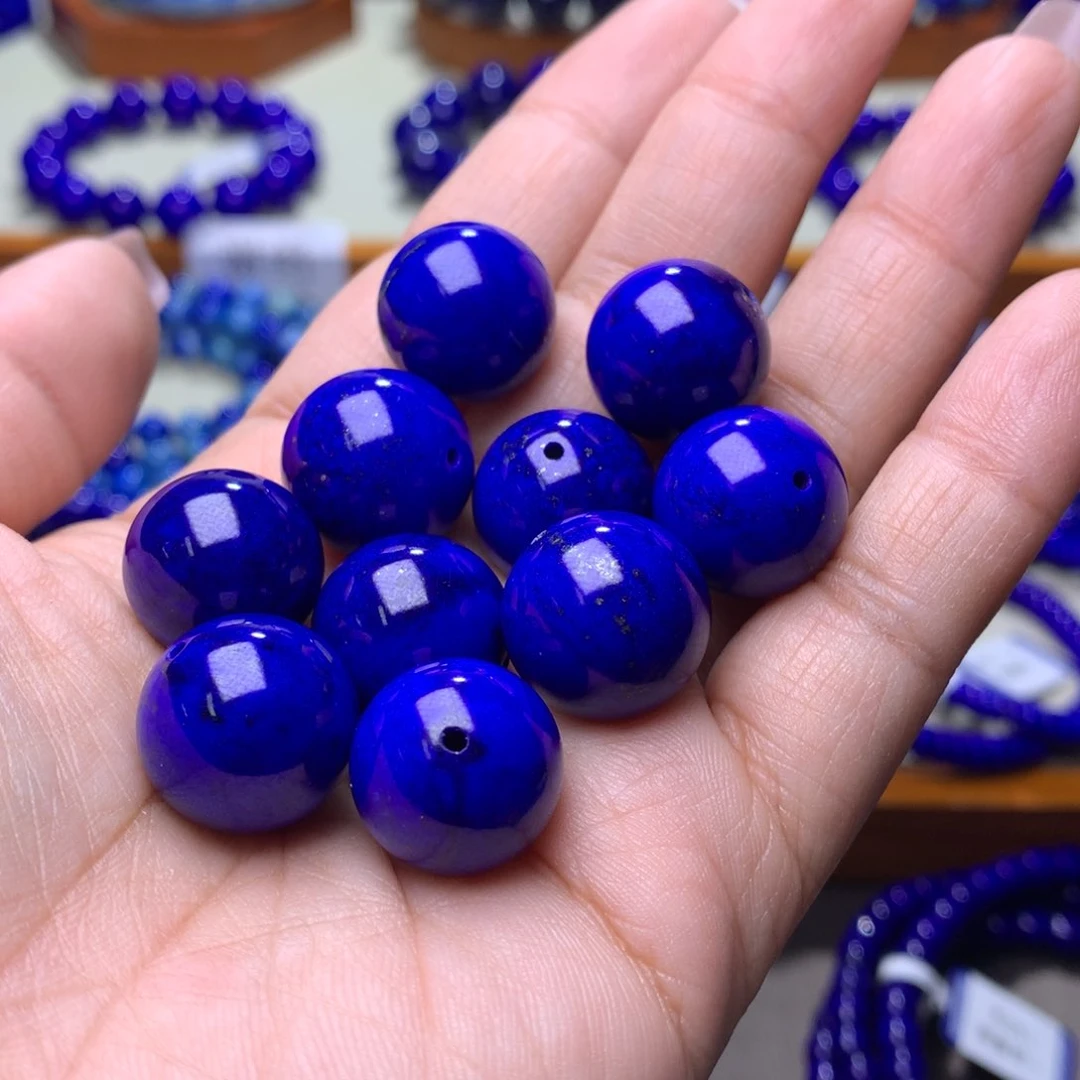 青金石单珠未镶嵌宇*