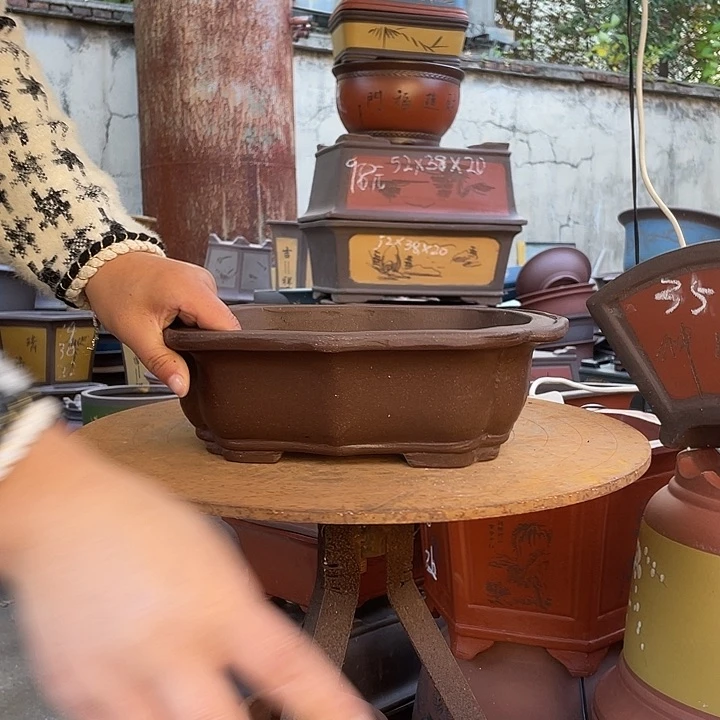 28莲花花盆紫砂花盆紫砂