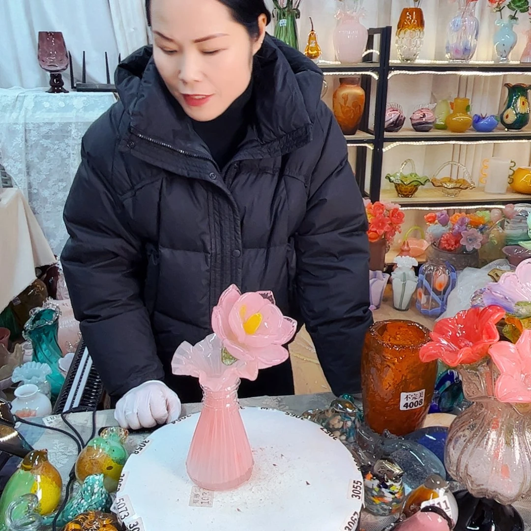 1花1瓶家悦美居琉璃摆件