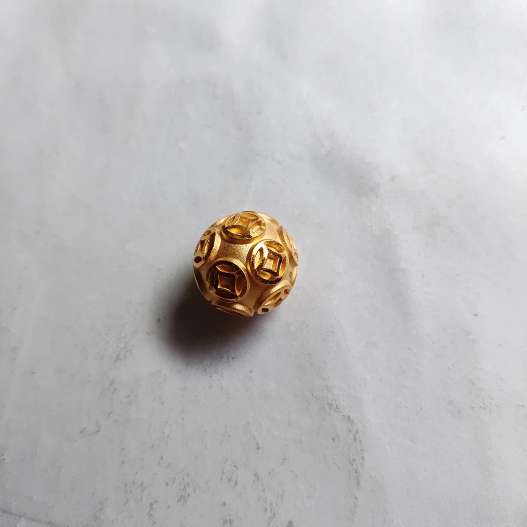 金元宝足金999貔貅珠子首饰