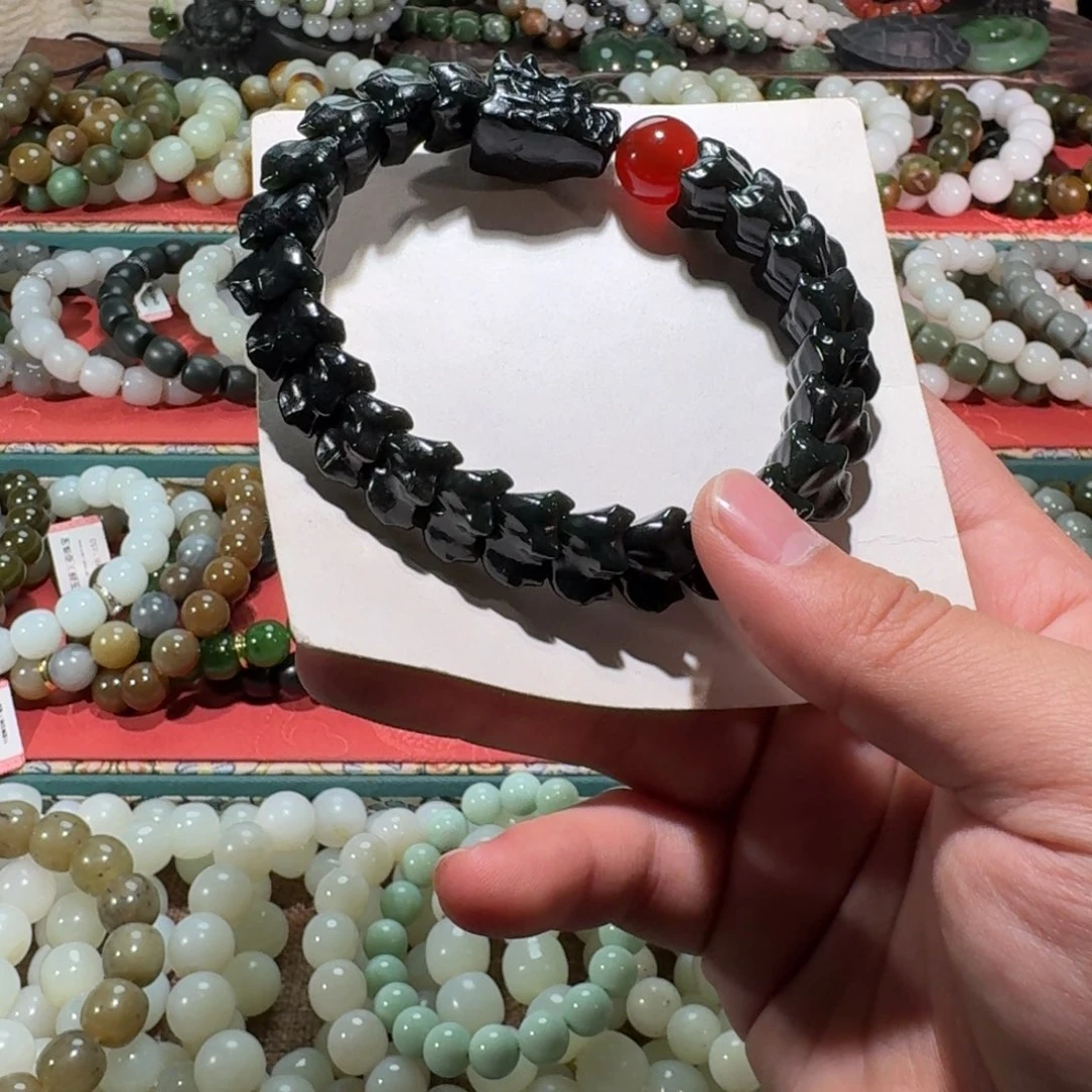 和田玉未镶嵌手链