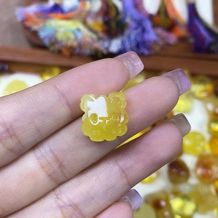 橄榄核吊坠小猫头137