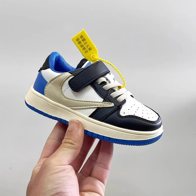 ABC男童运动鞋儿童鞋小白鞋2024春秋新款女童软底休闲运动倒钩AJ