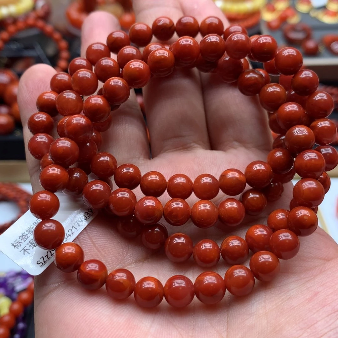 南红玛瑙手链未镶嵌