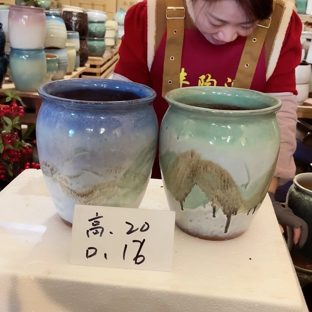 紫砂花盆高度20口径16