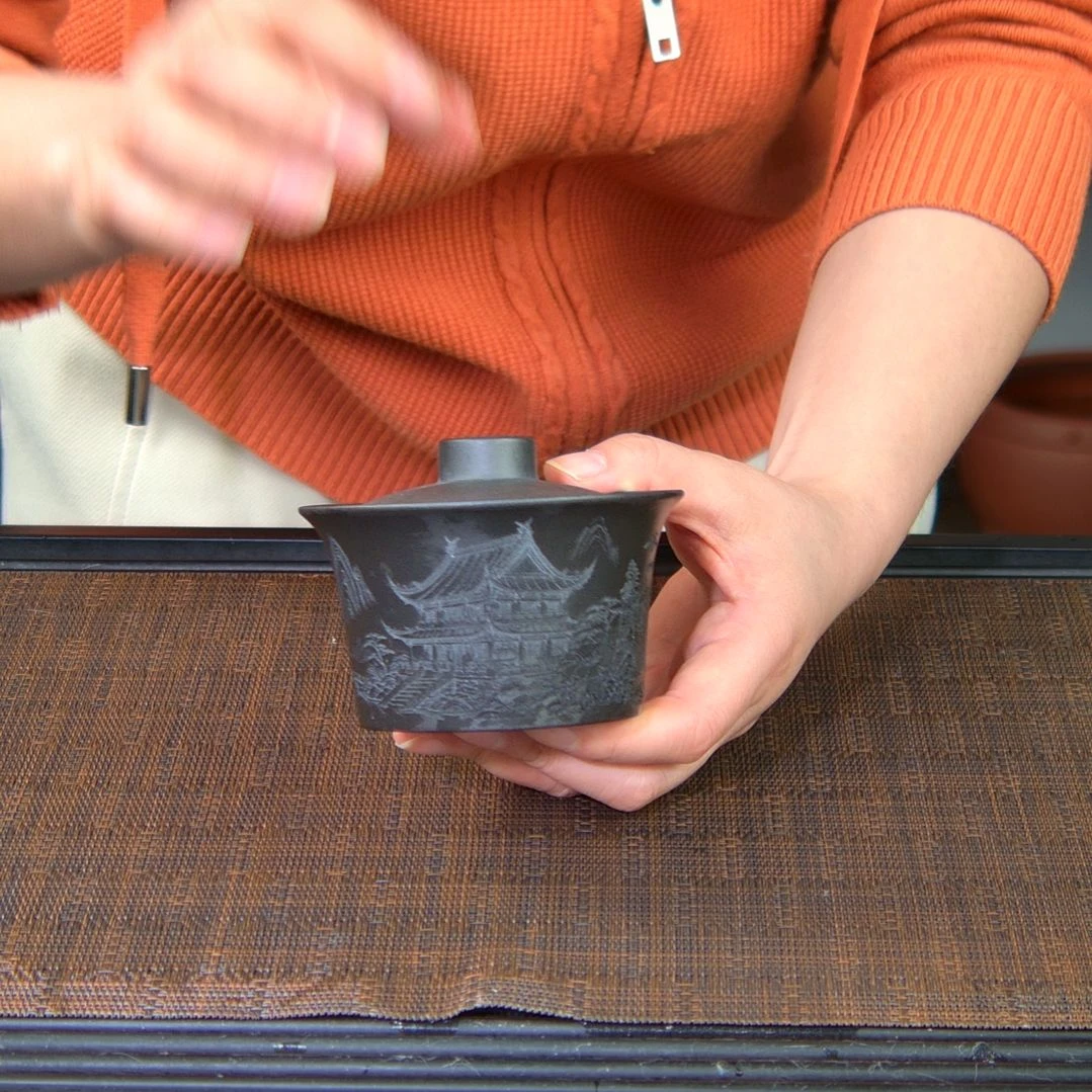 紫砂茶杯原矿紫砂