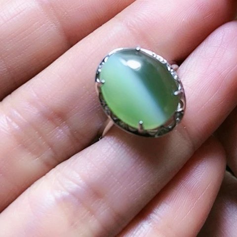 和田玉挂件银S925镶嵌