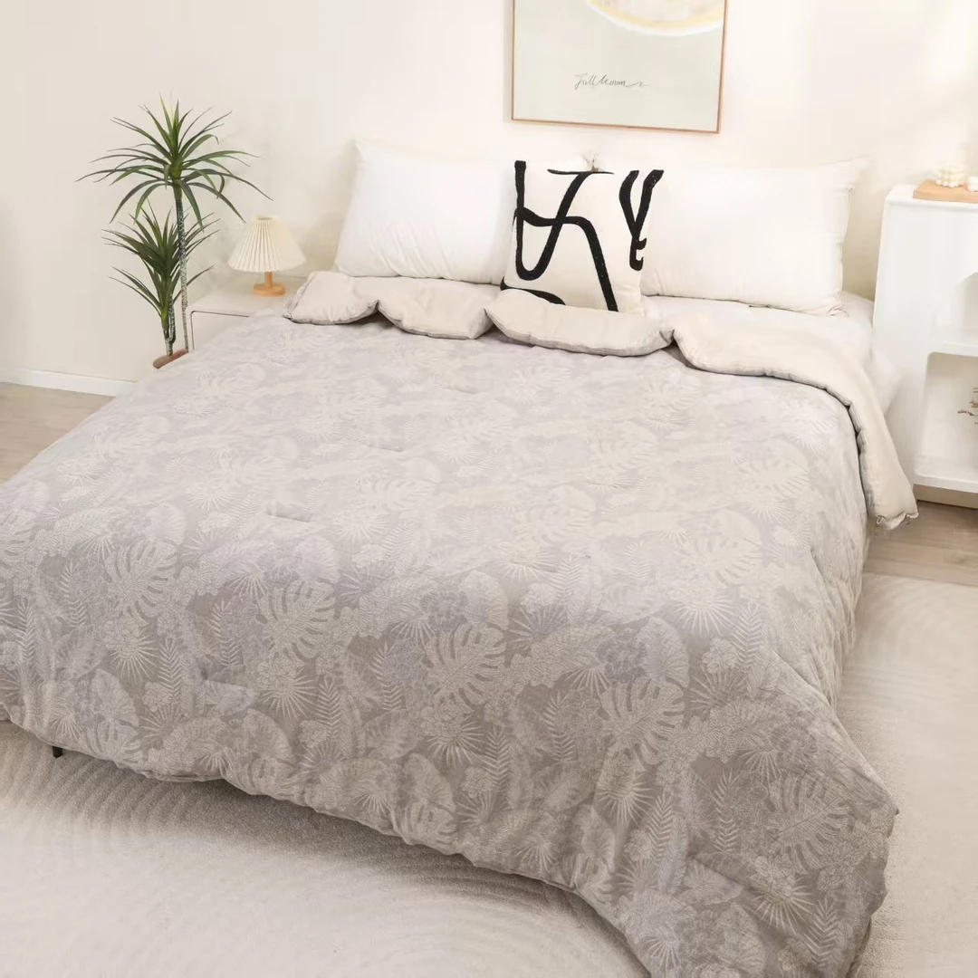 [清风叶]230*240 高端棉麻床单