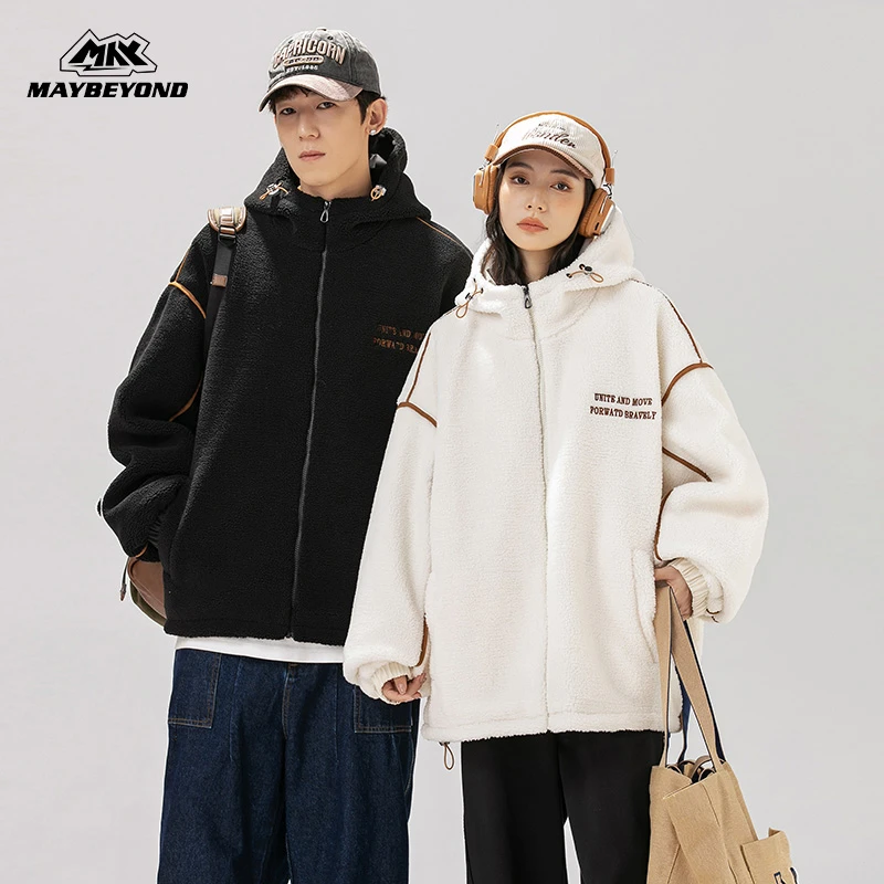 【李晨nic专属】MAYBEYOND 24AW保暖时尚百搭潮流情侣休闲宽松棉衣