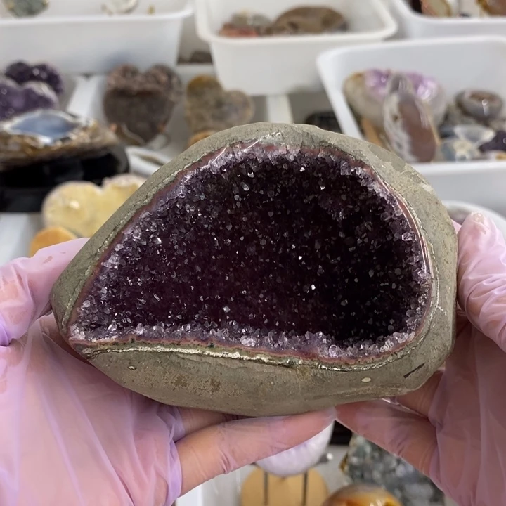 珠宝半成品紫晶未镶嵌33