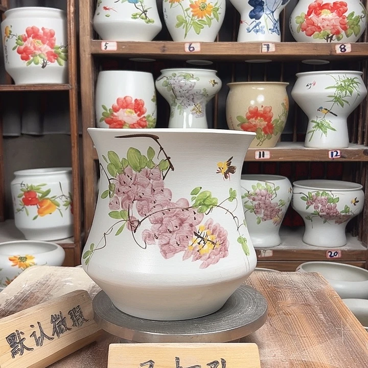 摆件小蛮腰紫藤新款陶瓷陶瓷