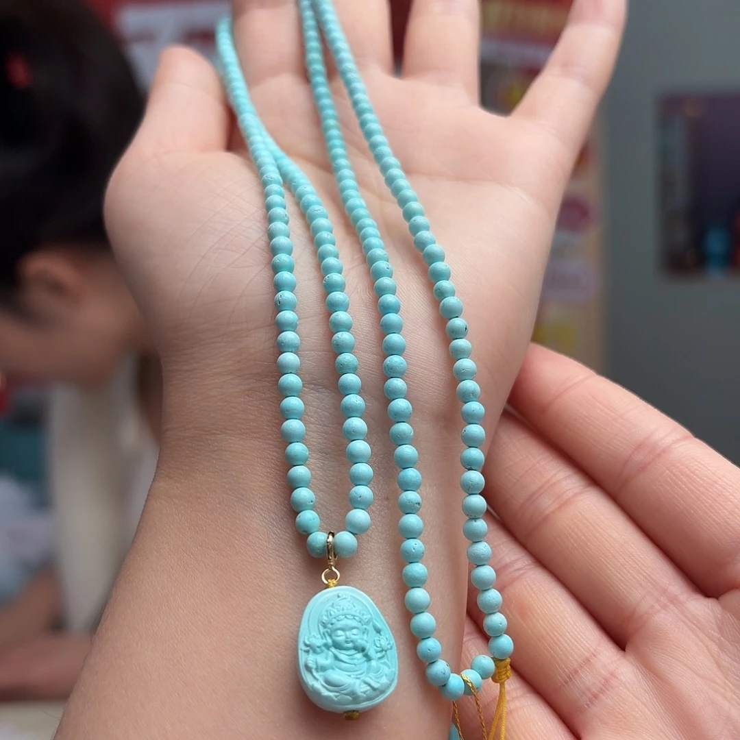 绿松石未镶嵌颈饰