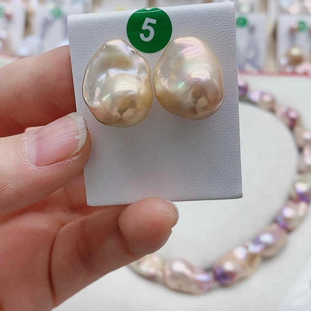 【闪购商品】淡水珍珠耳饰银S925镶嵌