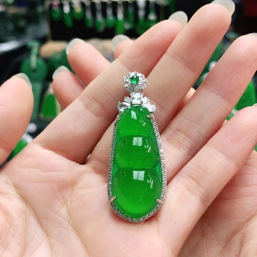 银S925镶嵌吊坠玛瑙/玉髓