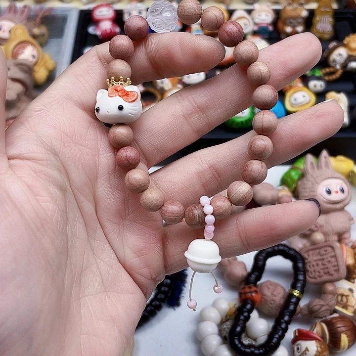 库克吊坠雪柏鹿角手串