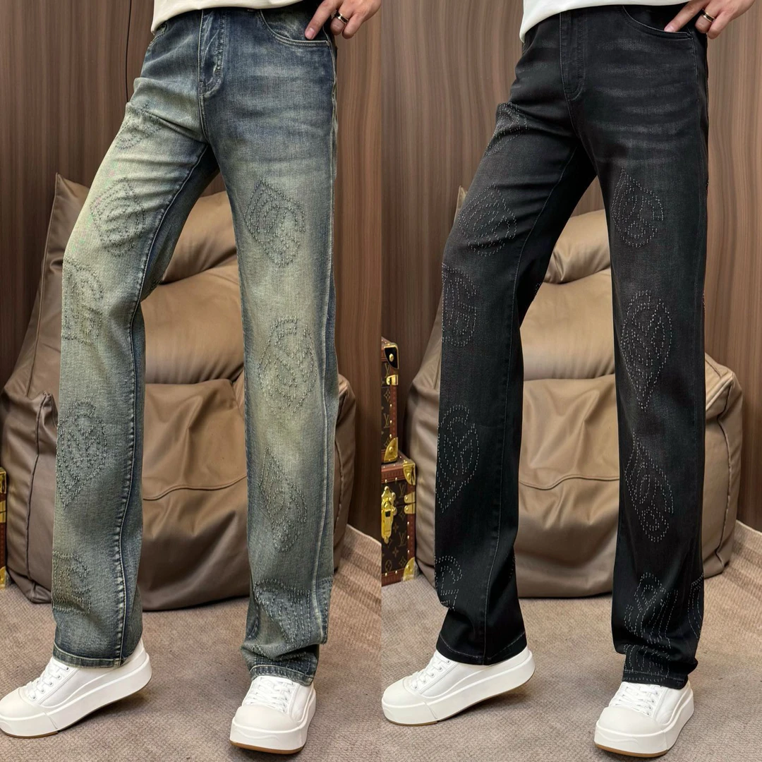 孙先生｜DIGARIA&GRDEIA正品牛仔裤镭射激光字母直筒男款牛仔裤147