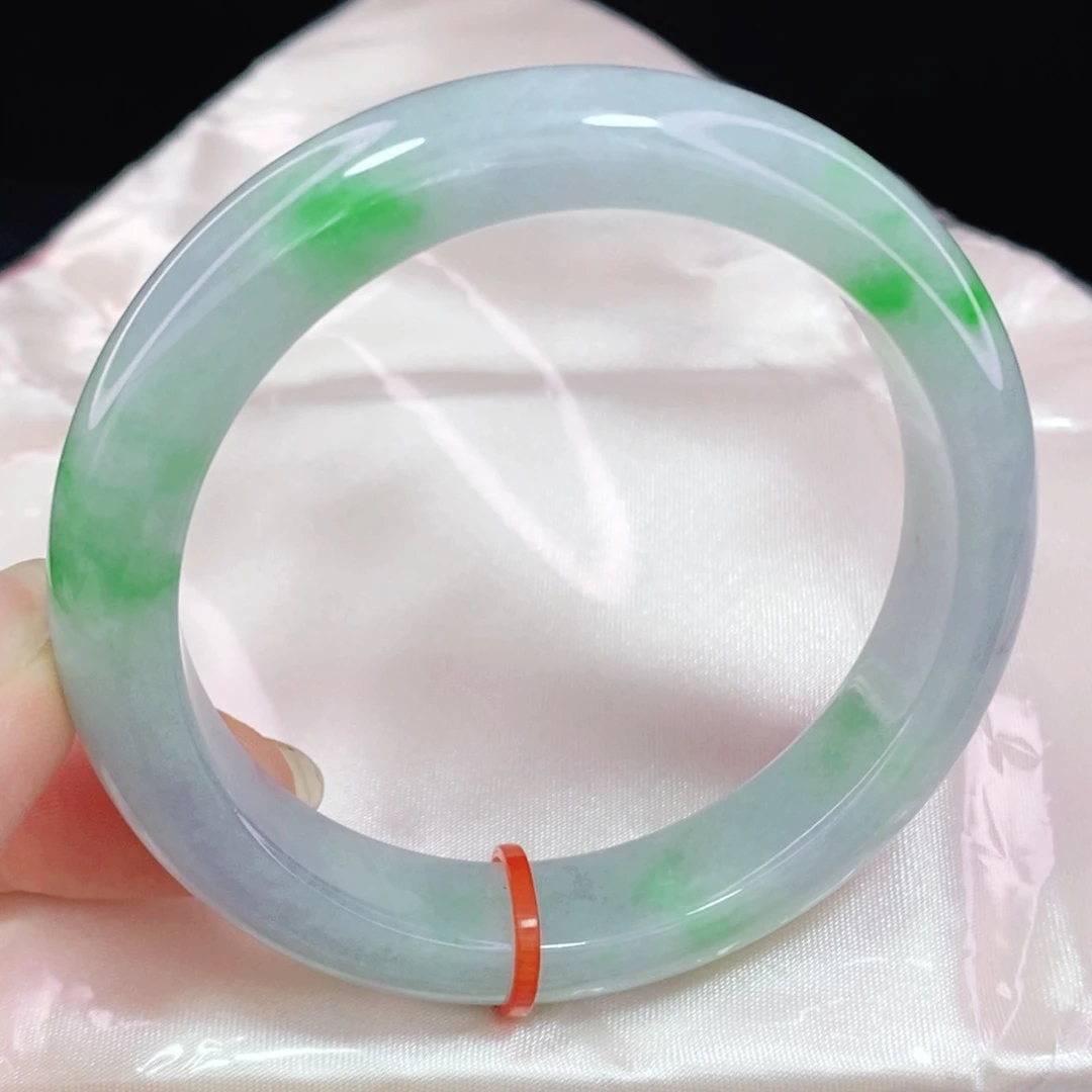 未镶嵌手镯翡翠53.6正圈