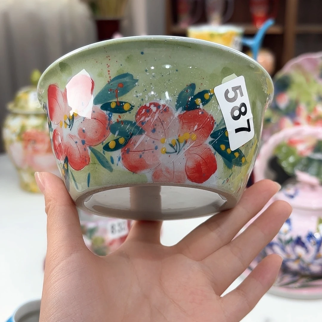 景德镇手绘高温釉下彩陶瓷茶具