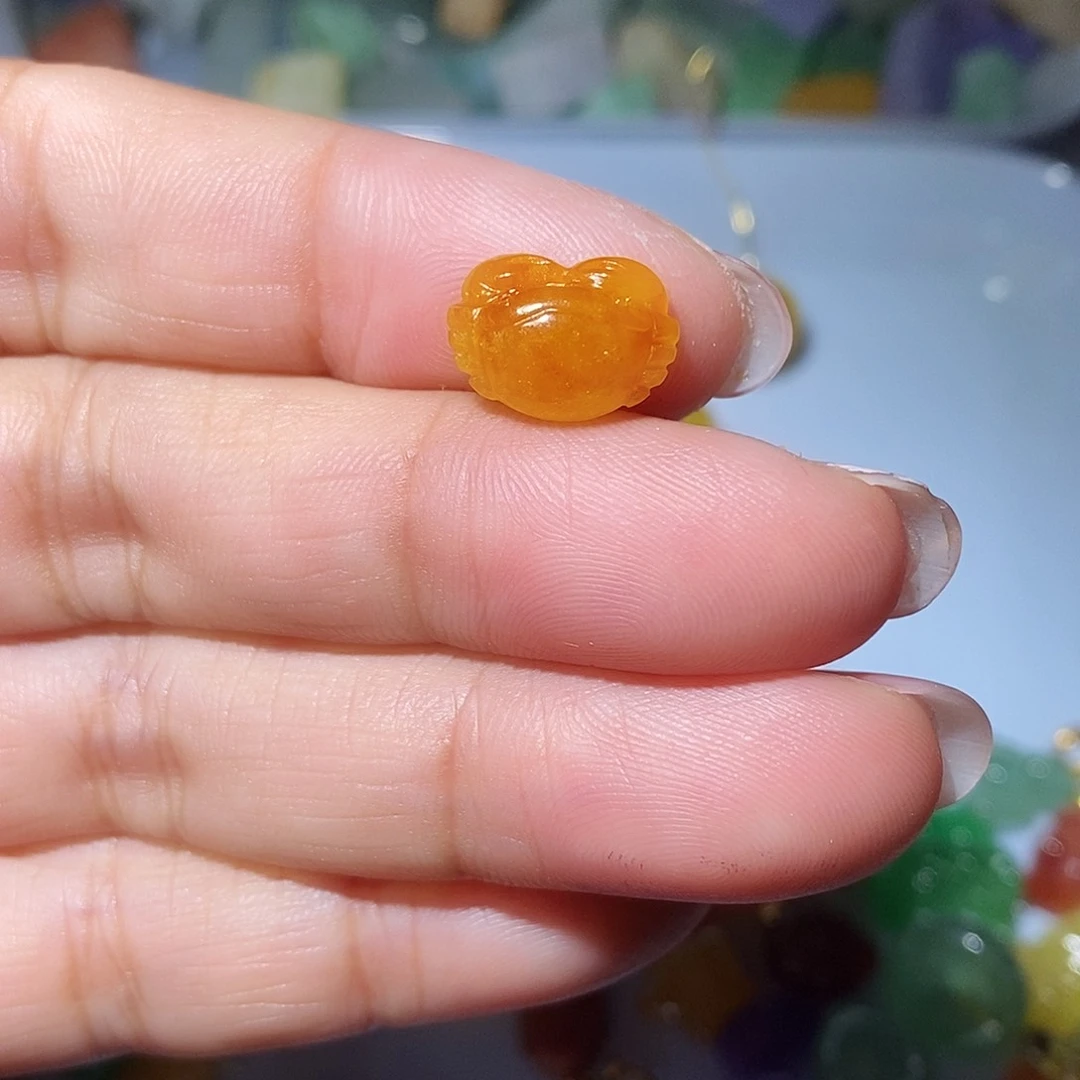 颈饰未镶嵌翡翠橙***时147