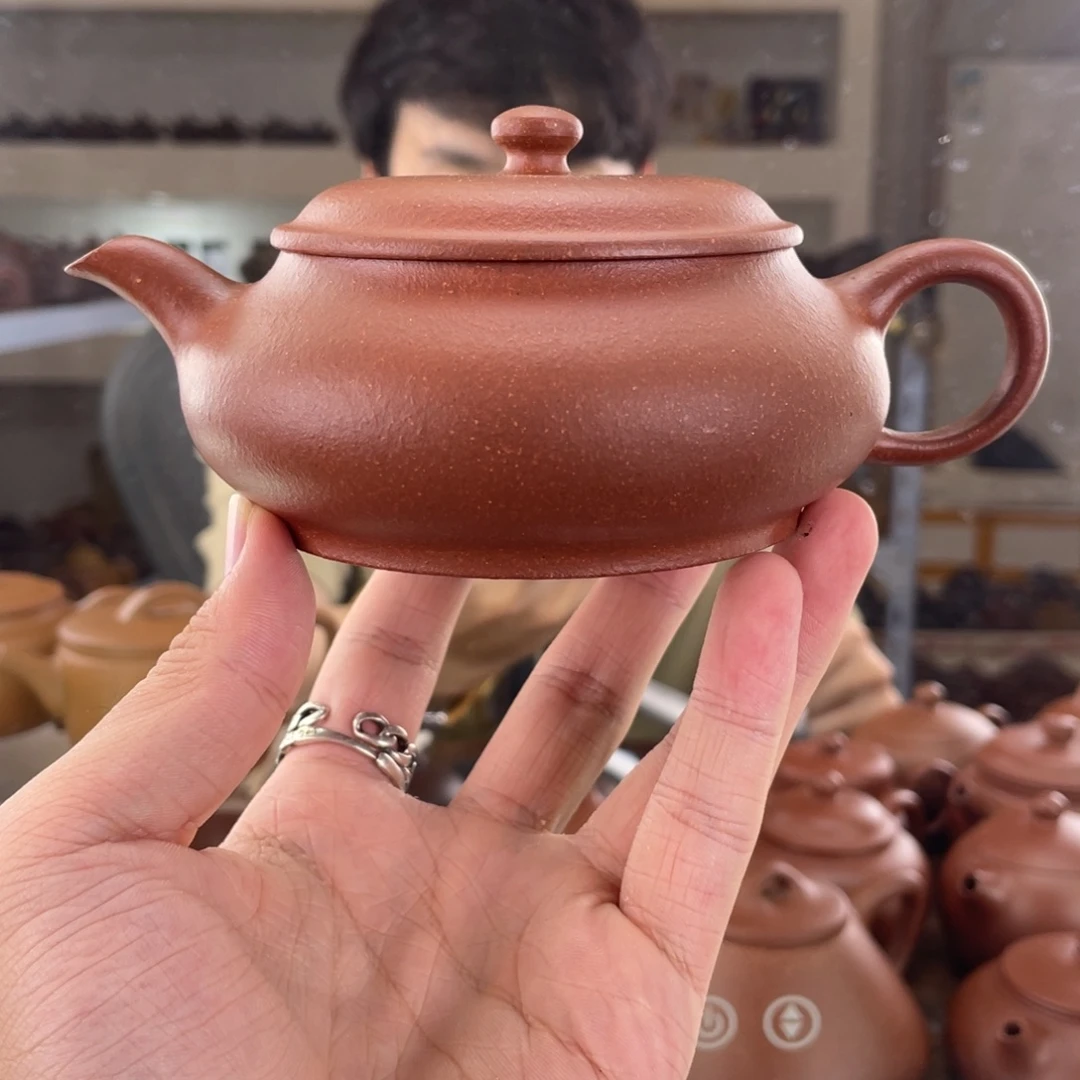 茶壶紫砂200cc红降坡茶壶