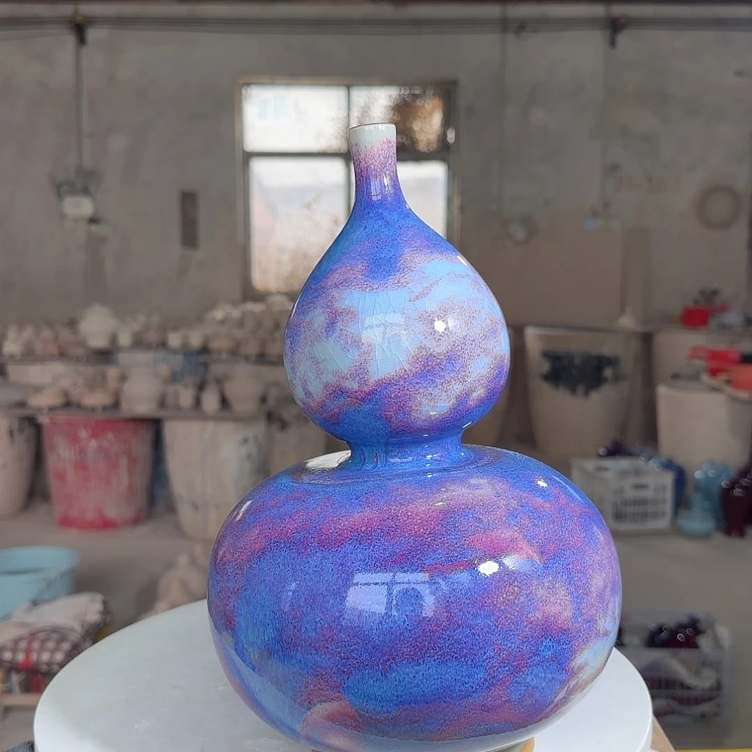 陶摆件郑家钧瓷摆件微瑕