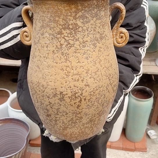 紫砂花盆高度31口径20